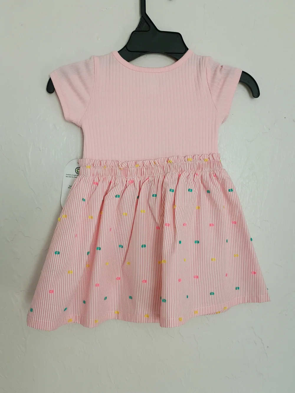 Wonder Nation Pink Short-Sleeve Girls' Dress